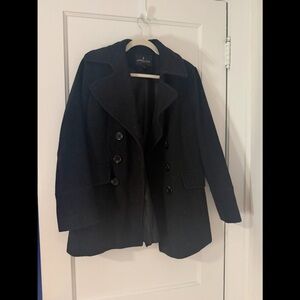 London Fog Classic Black Pea Coat